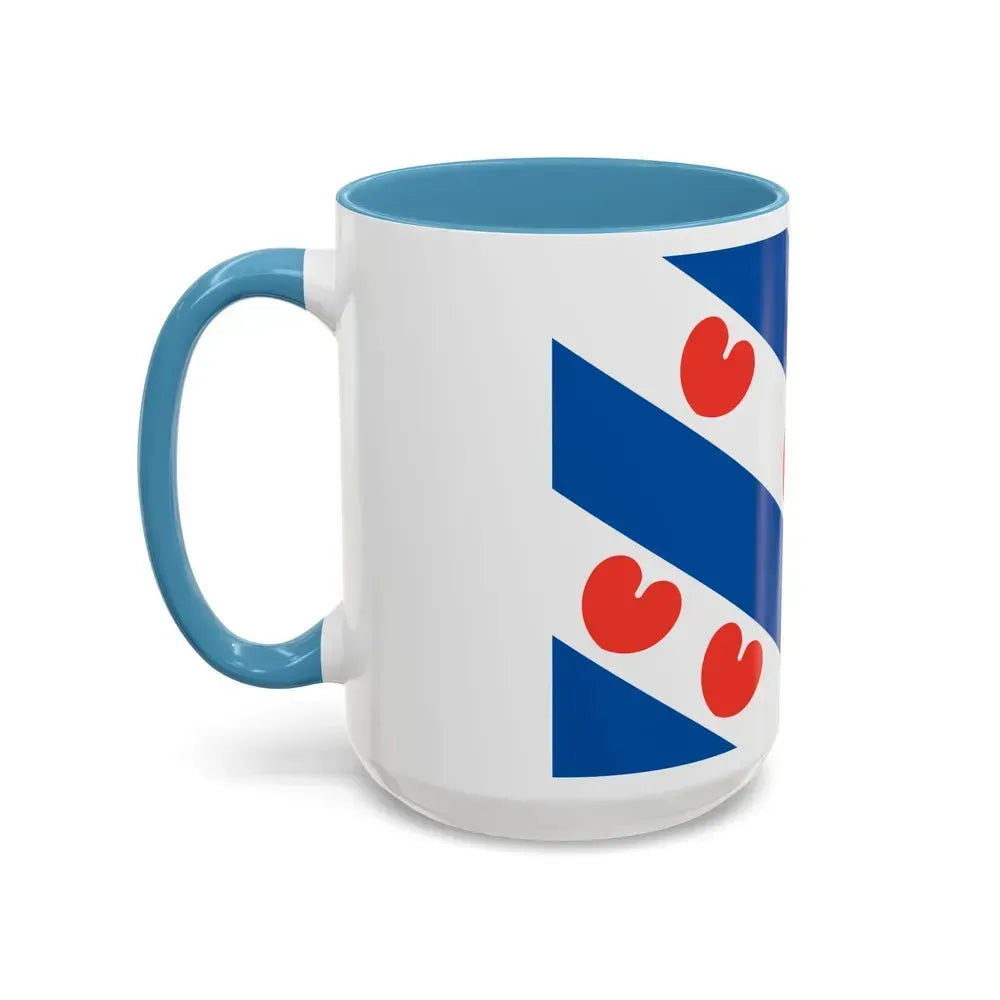 Flag of Friesland Netherlands - Accent Coffee Mug - Go Mug Yourself
