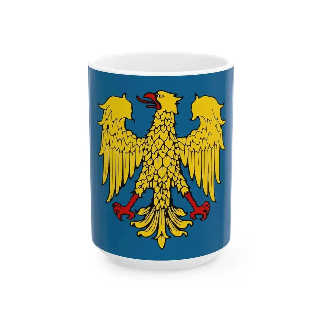 Flag of Friuli Lega Nord (Italy) White Coffee Mug 15oz - Go Mug Yourself