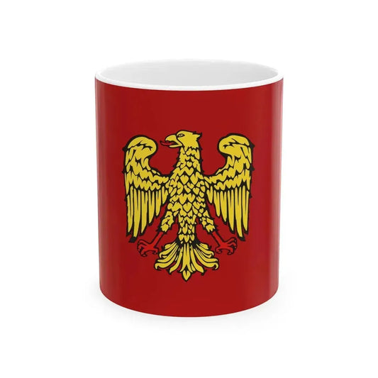 Flag of Friuli Red (Italy) White Coffee Mug 11oz - Go Mug Yourself
