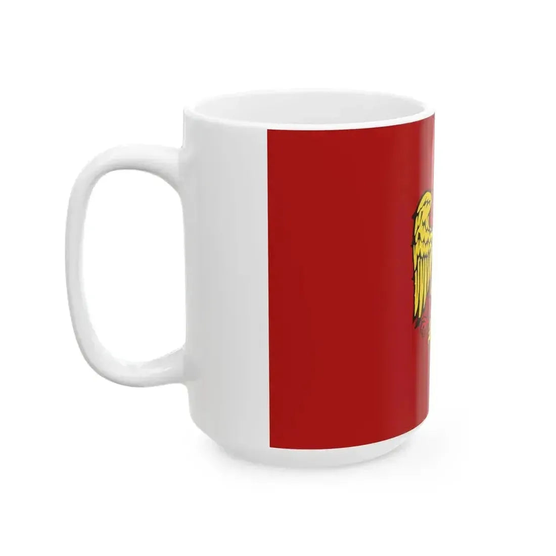 Flag of Friuli Red (Italy) White Coffee Mug - Go Mug Yourself