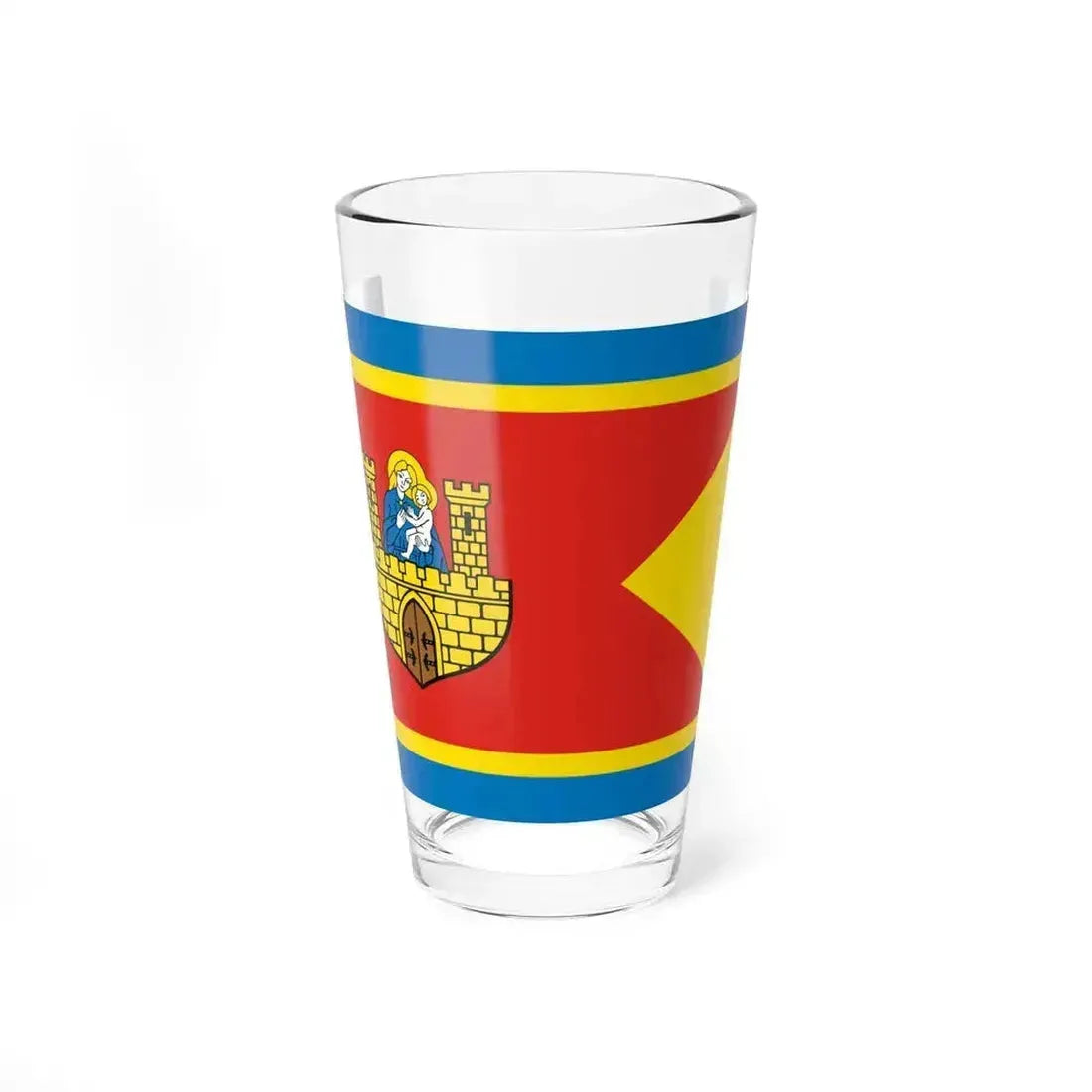 Flag of Frombork Poland - Pint Glass 16oz 16oz - Go Mug Yourself