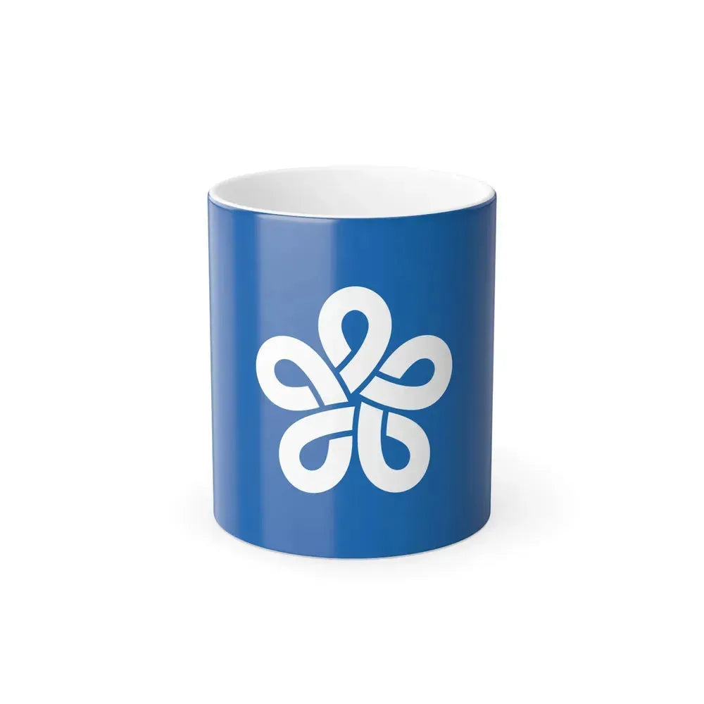 Flag of Fukuoka Prefecture Japan - Color Changing Coffee Mug 11oz - Go Mug Yourself