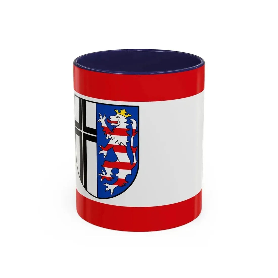Flag of Fulda Germany - Accent Coffee Mug 11oz Navy - Go Mug Yourself