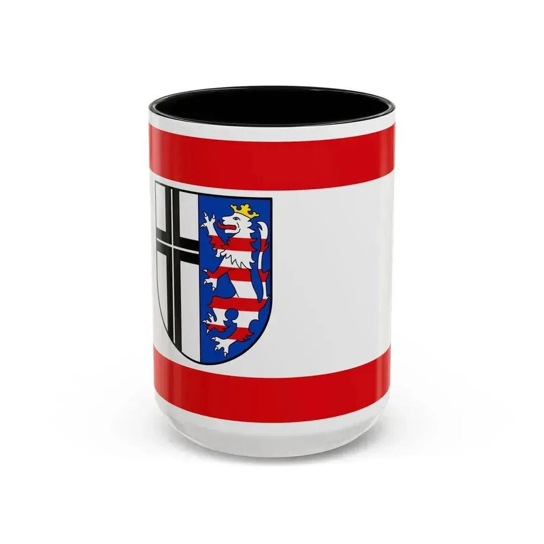 Flag of Fulda Germany - Accent Coffee Mug 15oz Black - Go Mug Yourself