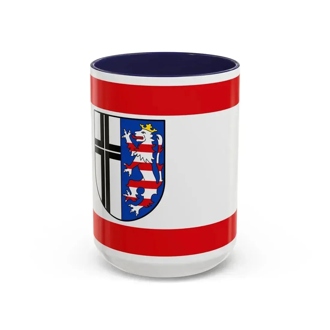 Flag of Fulda Germany - Accent Coffee Mug 15oz Navy - Go Mug Yourself