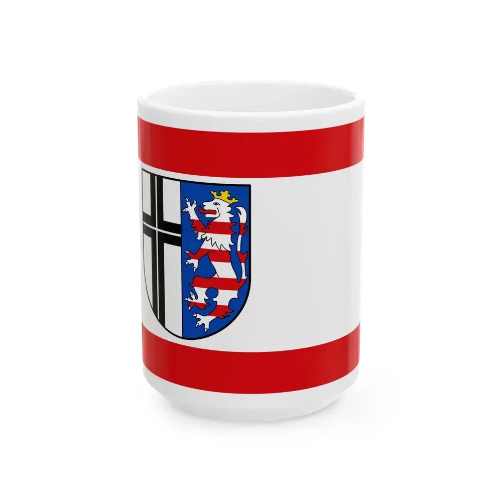 Flag of Fulda Germany - White Coffee Mug 15oz - Go Mug Yourself
