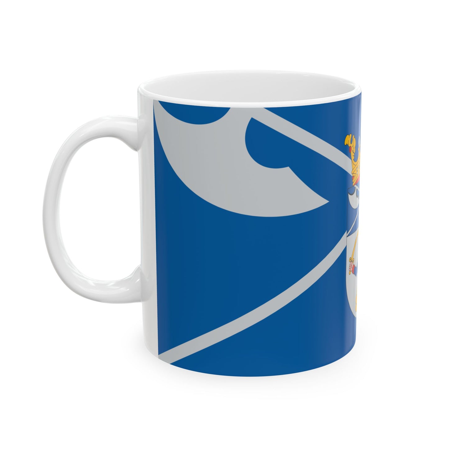 Flag of Fulopjakab ceremonial (Hungary) White Coffee Mug-Go Mug Yourself