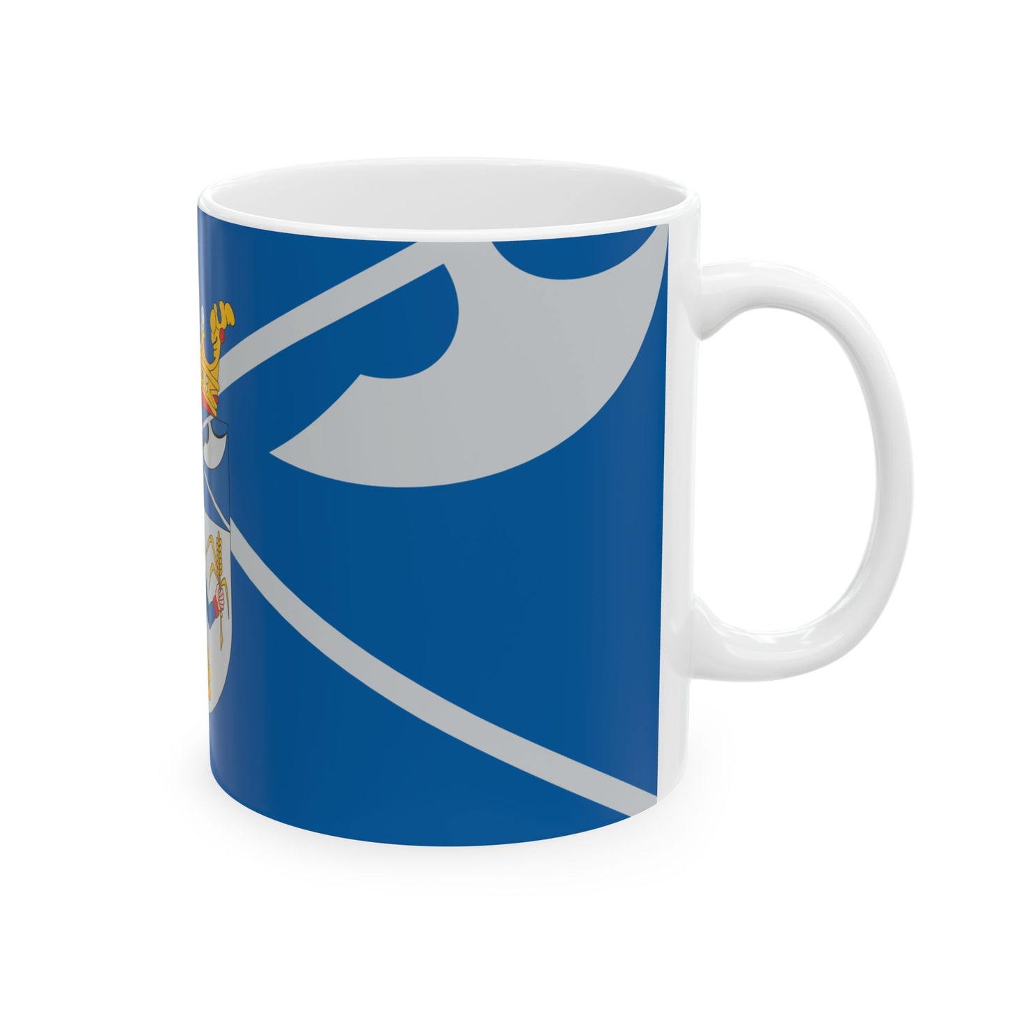 Flag of Fulopjakab ceremonial (Hungary) White Coffee Mug-Go Mug Yourself