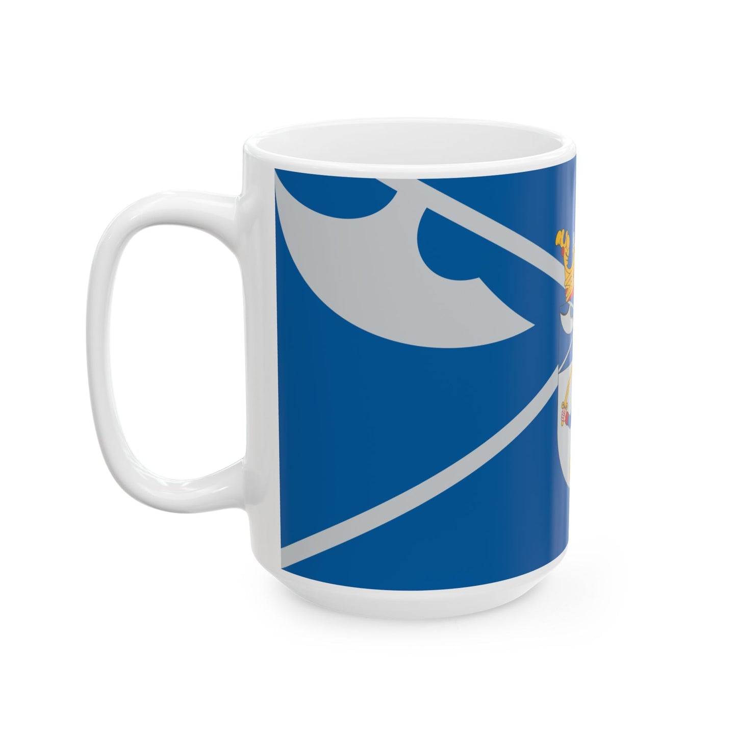 Flag of Fulopjakab ceremonial (Hungary) White Coffee Mug-Go Mug Yourself