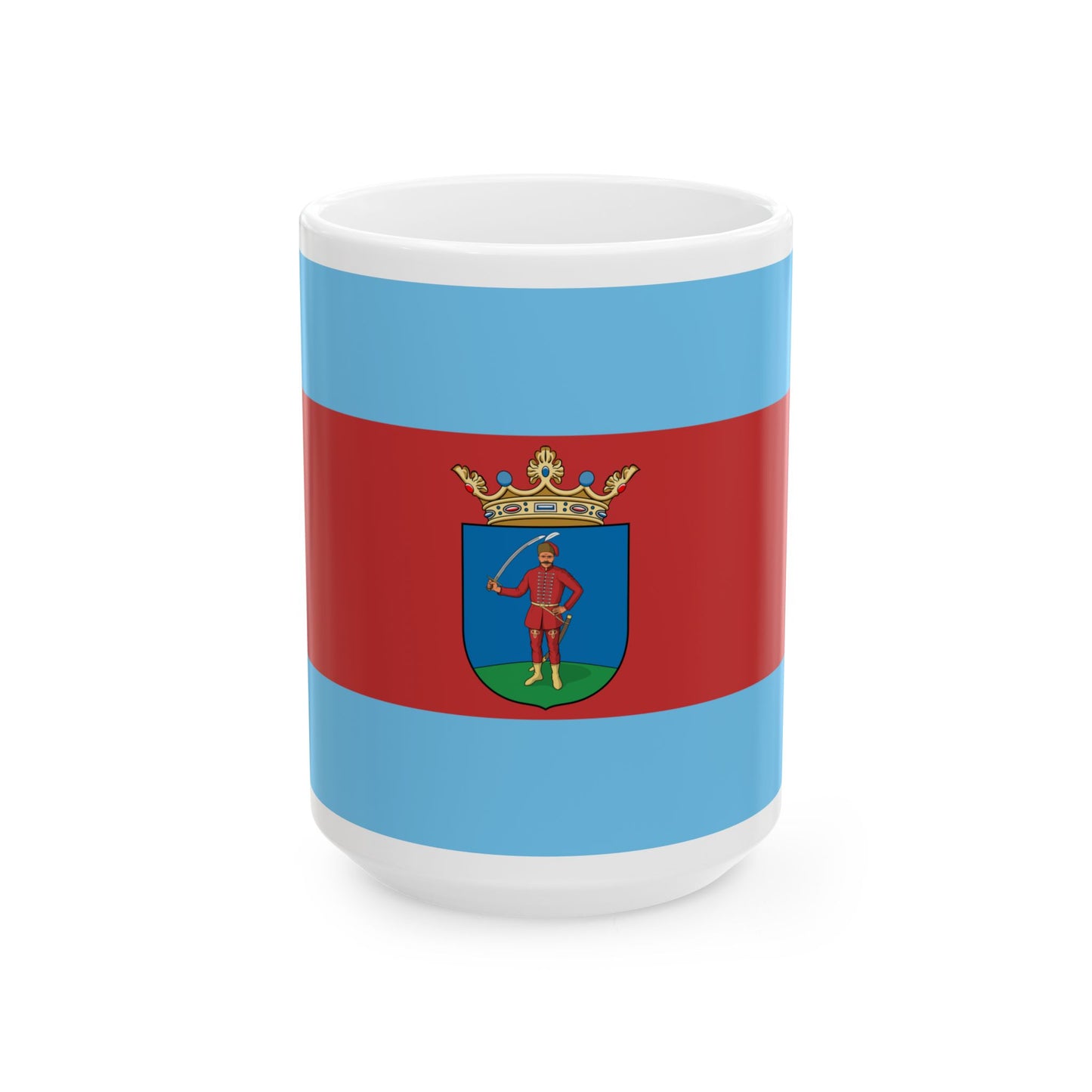 Flag of Fulopszallas (Hungary) White Coffee Mug-15oz-Go Mug Yourself