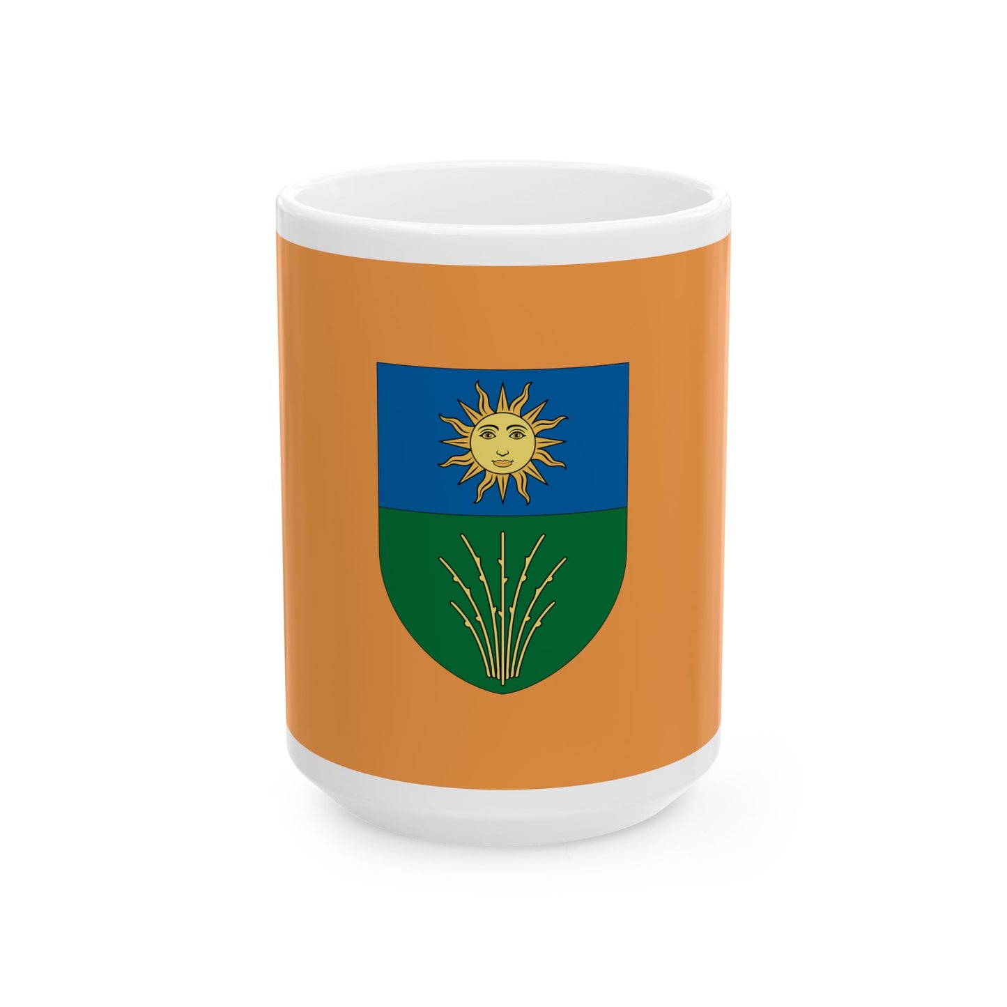 Flag of Fuzesabony (Hungary) White Coffee Mug-15oz-Go Mug Yourself