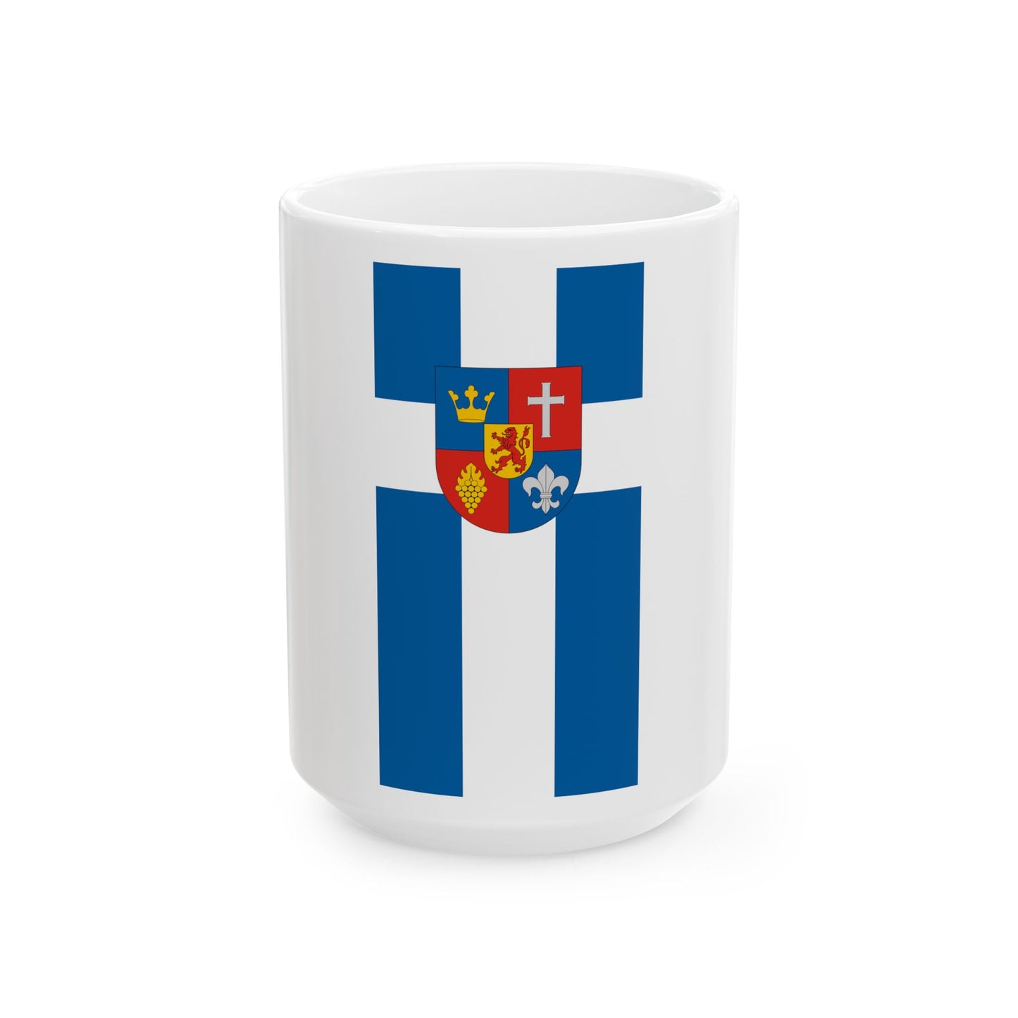 Flag of Fuzvolgy (Hungary) White Coffee Mug-15oz-Go Mug Yourself