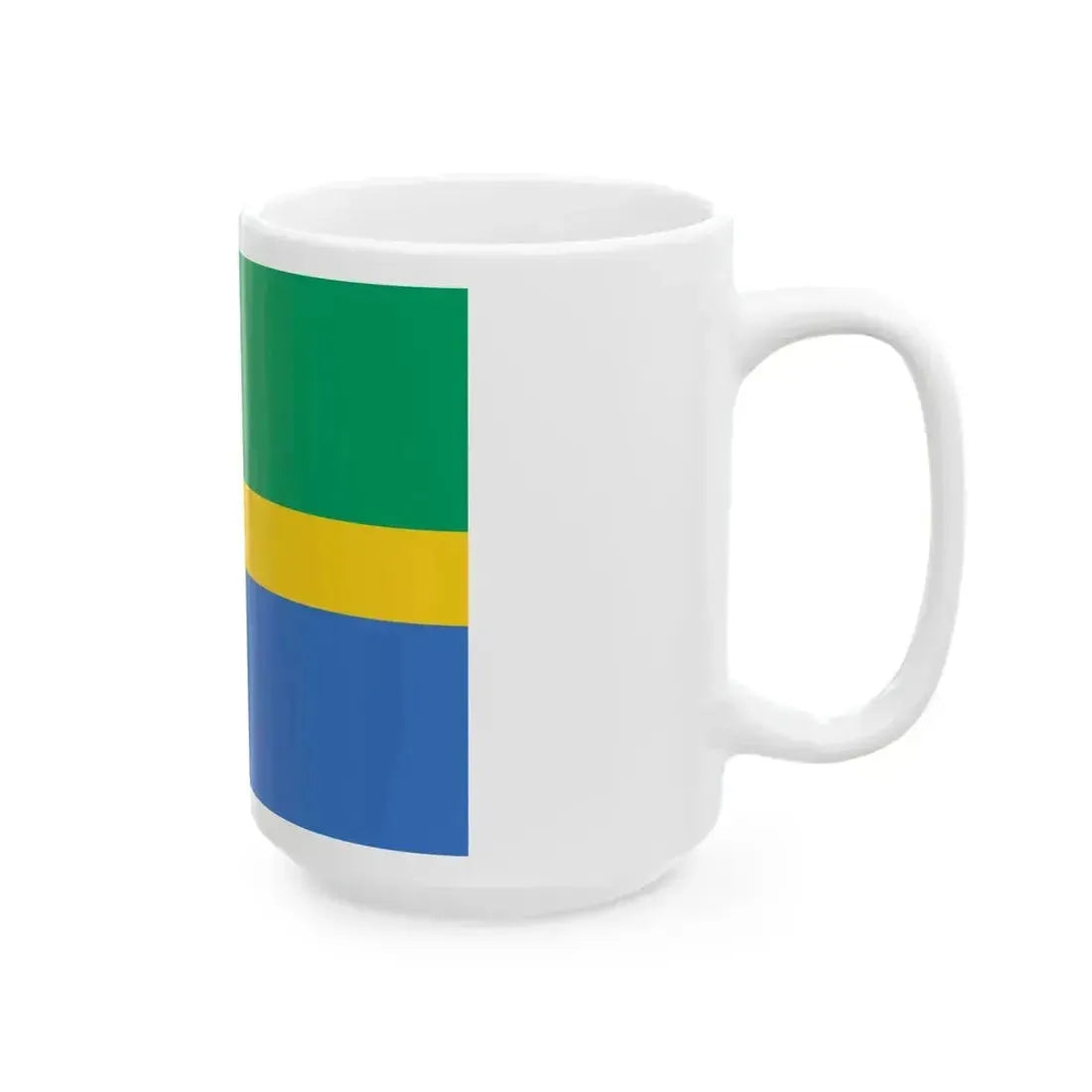 Flag of Gabon 1959-1960 (Gabon) White Coffee Mug - Go Mug Yourself