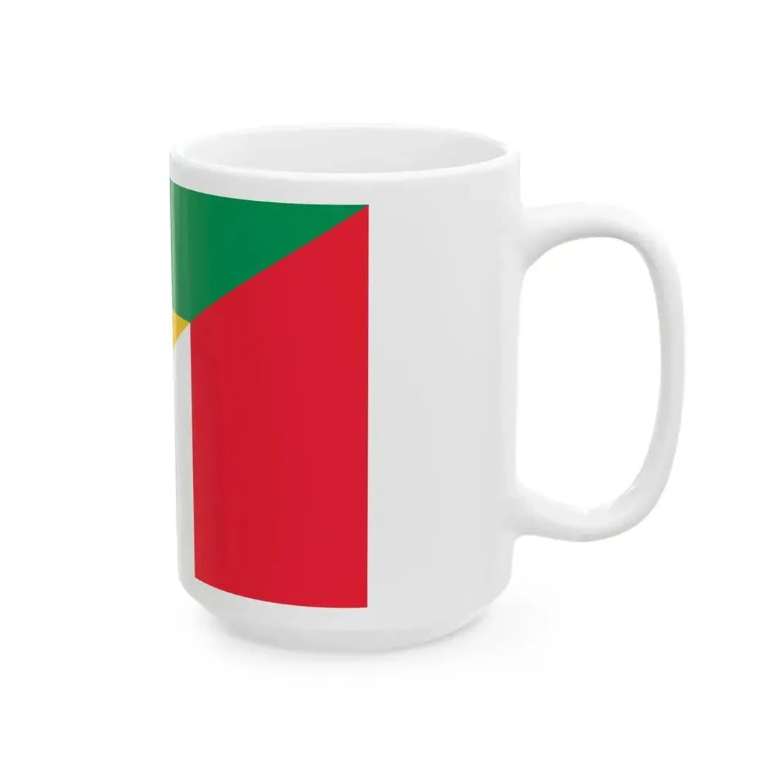 Flag of Gabon and France (France) White Coffee Mug - Go Mug Yourself