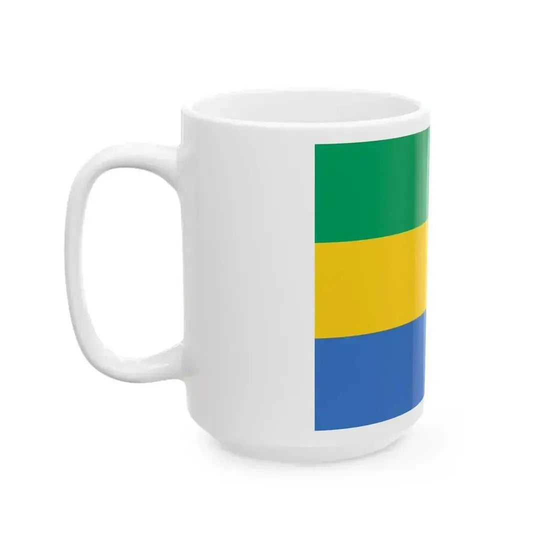 Flag of Gabon (Gabon) White Coffee Mug - Go Mug Yourself