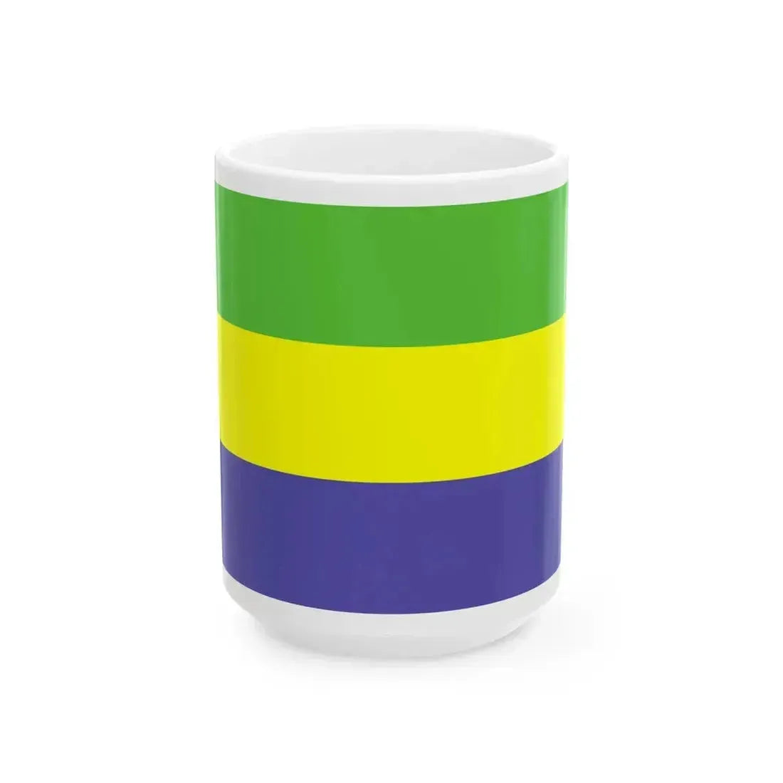 Flag of Gabon WFB 2000 (Gabon) White Coffee Mug 15oz - Go Mug Yourself