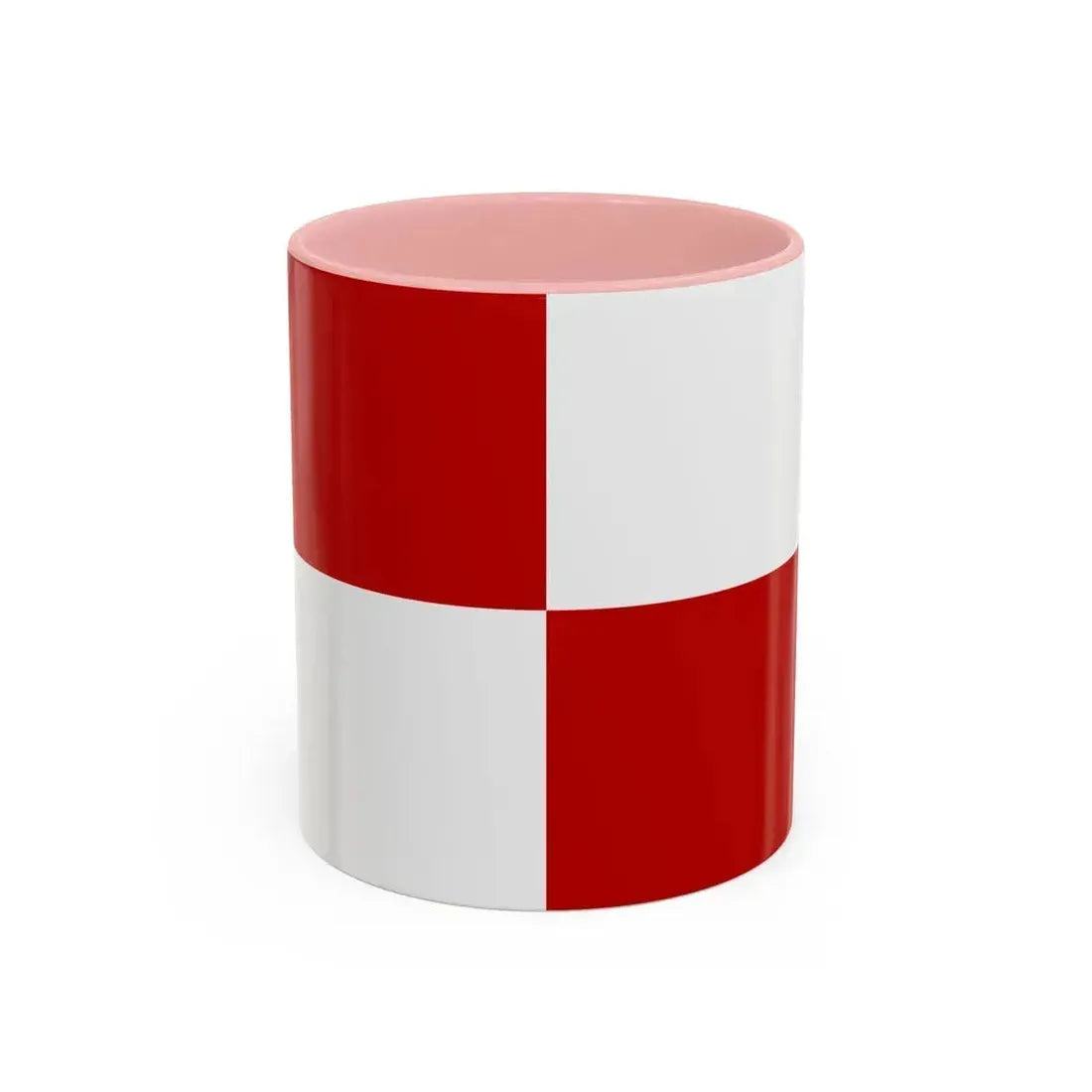 Flag of Gaeta Italy - Accent Coffee Mug 11oz Pink - Go Mug Yourself