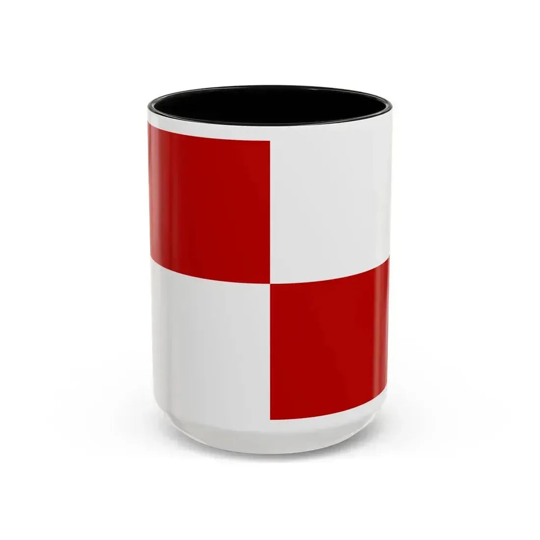 Flag of Gaeta Italy - Accent Coffee Mug 15oz Black - Go Mug Yourself