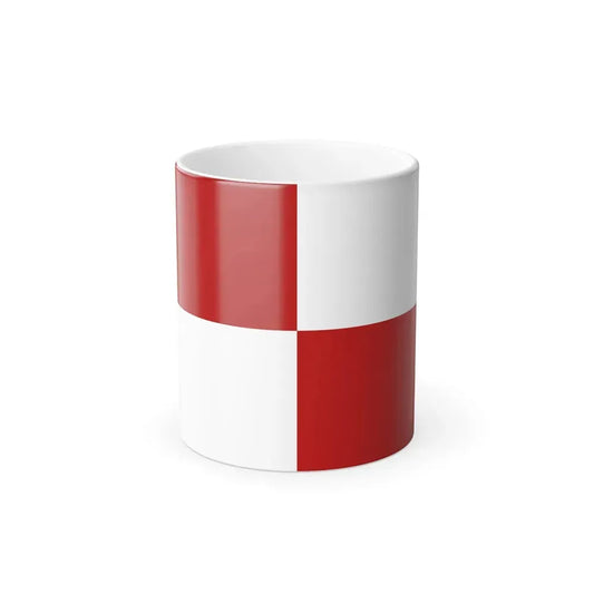 Flag of Gaeta Italy - Color Changing Coffee Mug 11oz - Go Mug Yourself