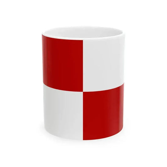 Flag of Gaeta Italy - White Coffee Mug 11oz - Go Mug Yourself