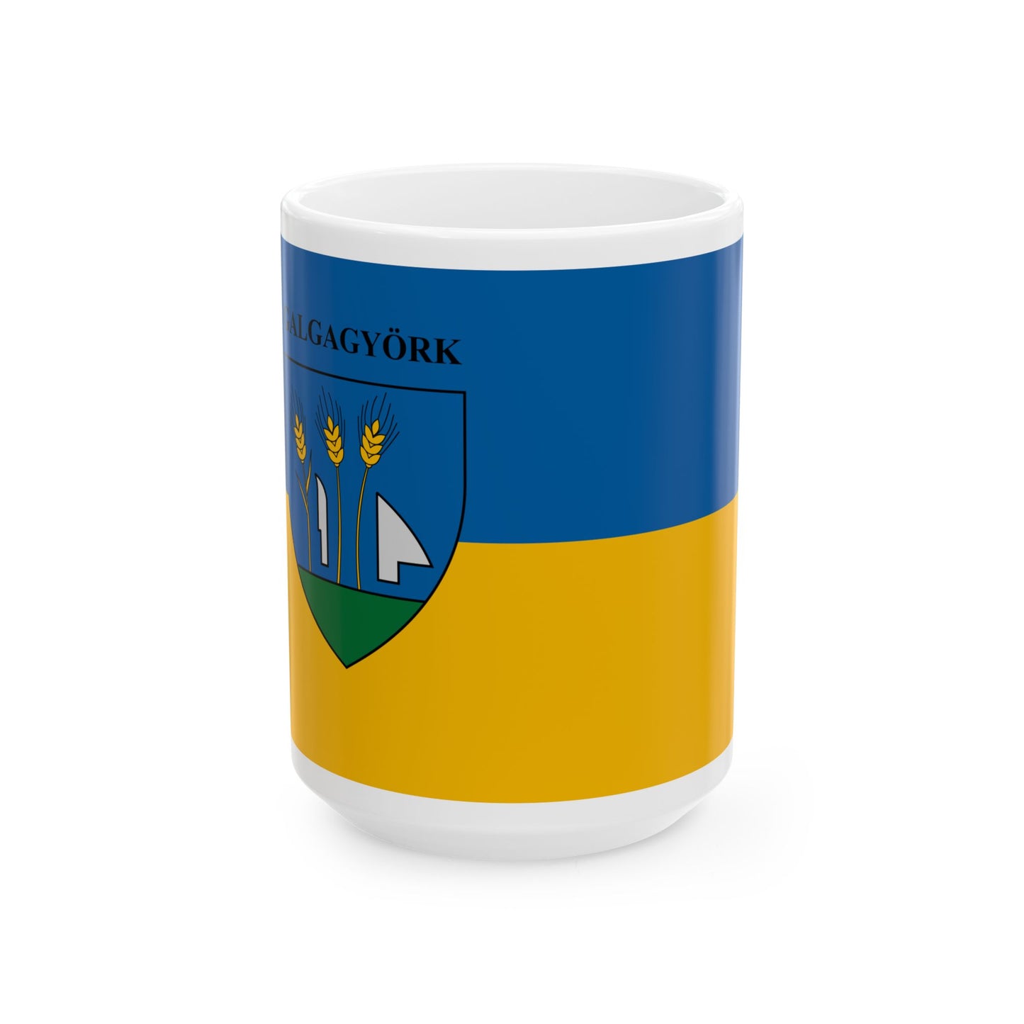 Flag of Galgagyork (Hungary) White Coffee Mug-15oz-Go Mug Yourself