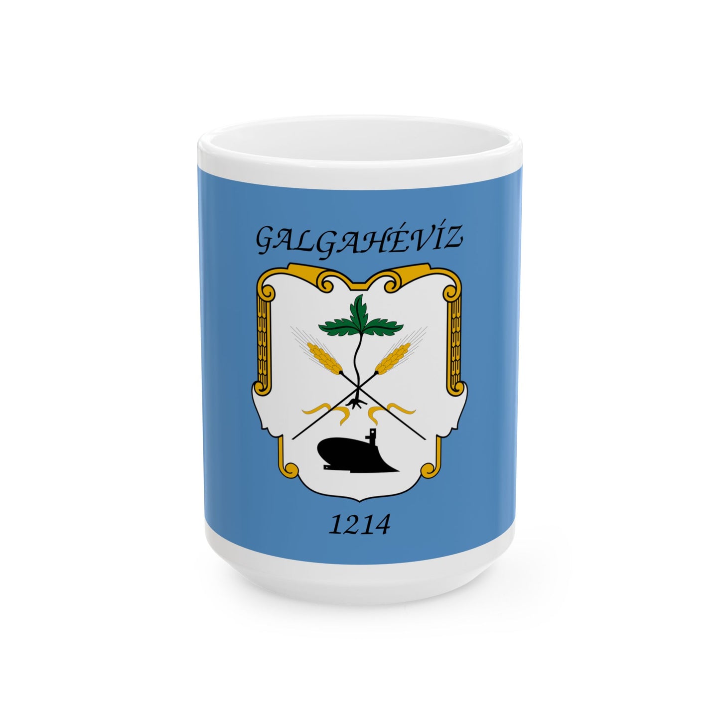 Flag of Galgaheviz (Hungary) White Coffee Mug-15oz-Go Mug Yourself