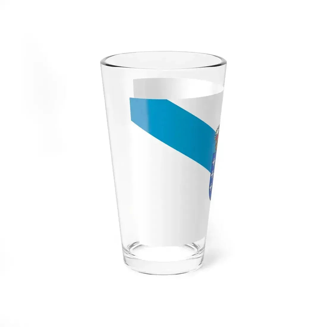 Flag of Galicia Spain - Pint Glass 16oz - Go Mug Yourself
