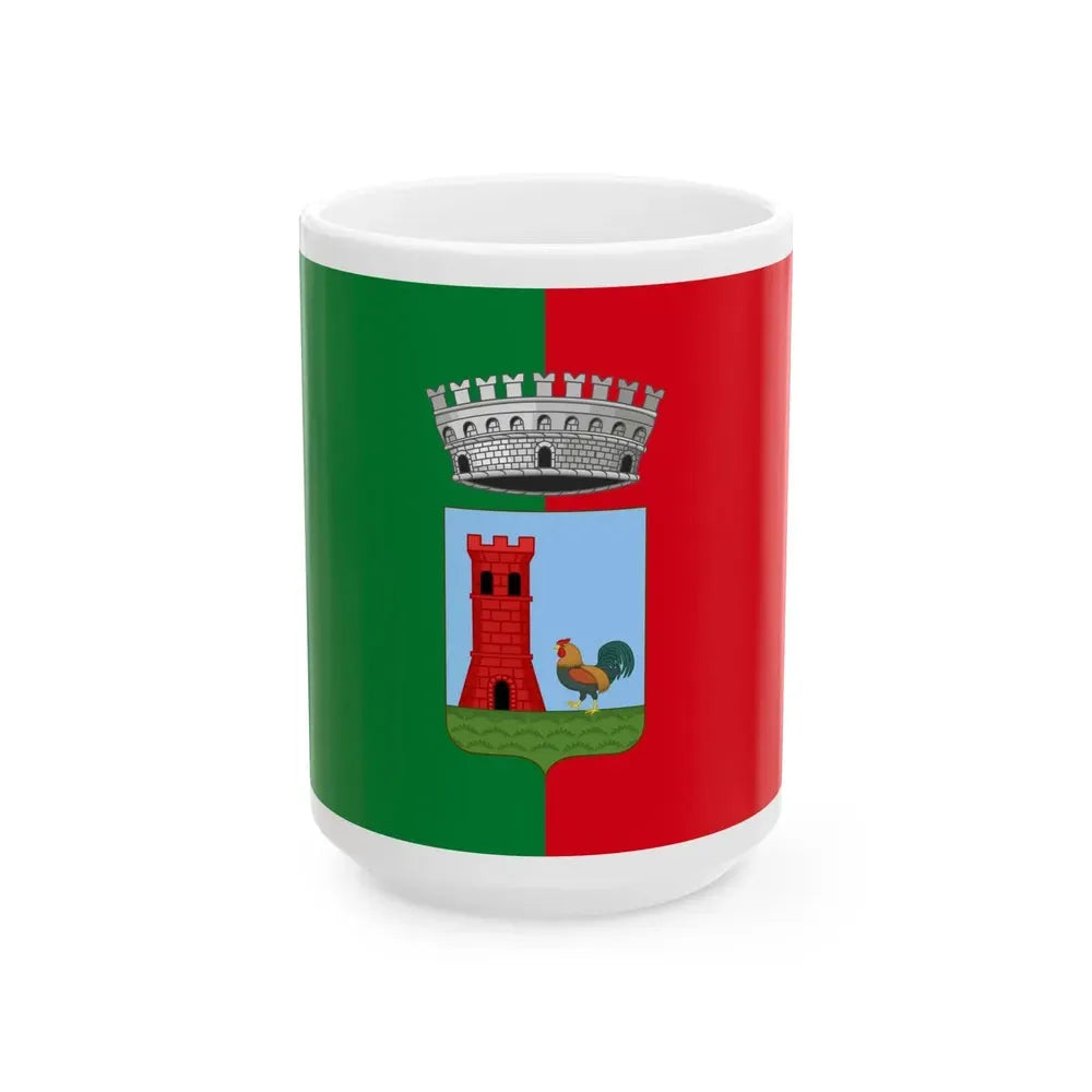 Flag of Galliera (Italy) White Coffee Mug 15oz - Go Mug Yourself