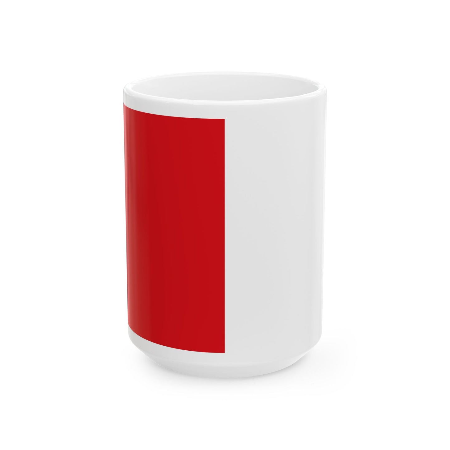 Flag of Ganshoren (Belgium) White Coffee Mug-15oz-Go Mug Yourself