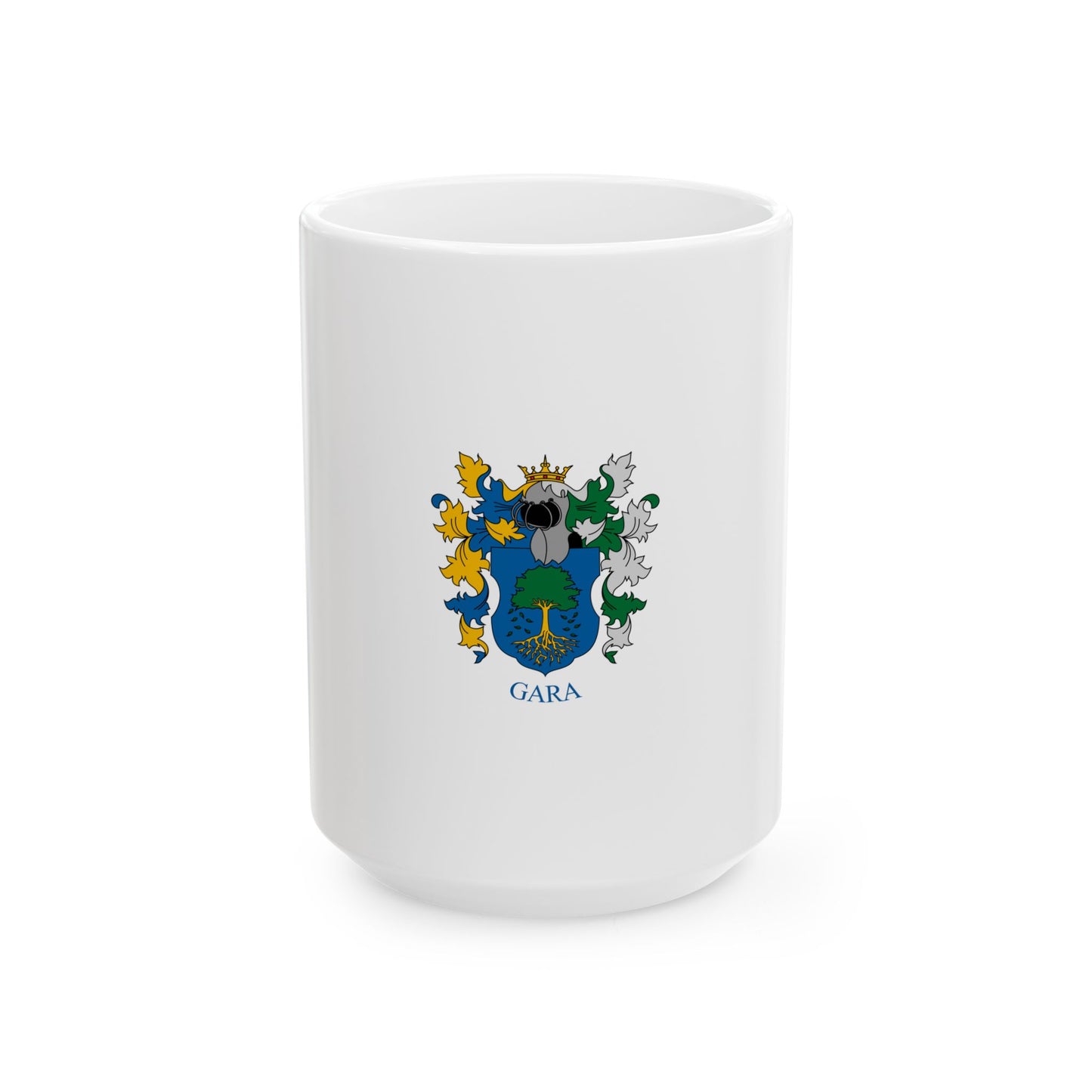 Flag of Gara Hungary (Hungary) White Coffee Mug-15oz-Go Mug Yourself