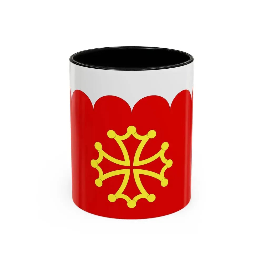 Flag of Gard France 2 - Accent Coffee Mug 11oz Black - Go Mug Yourself