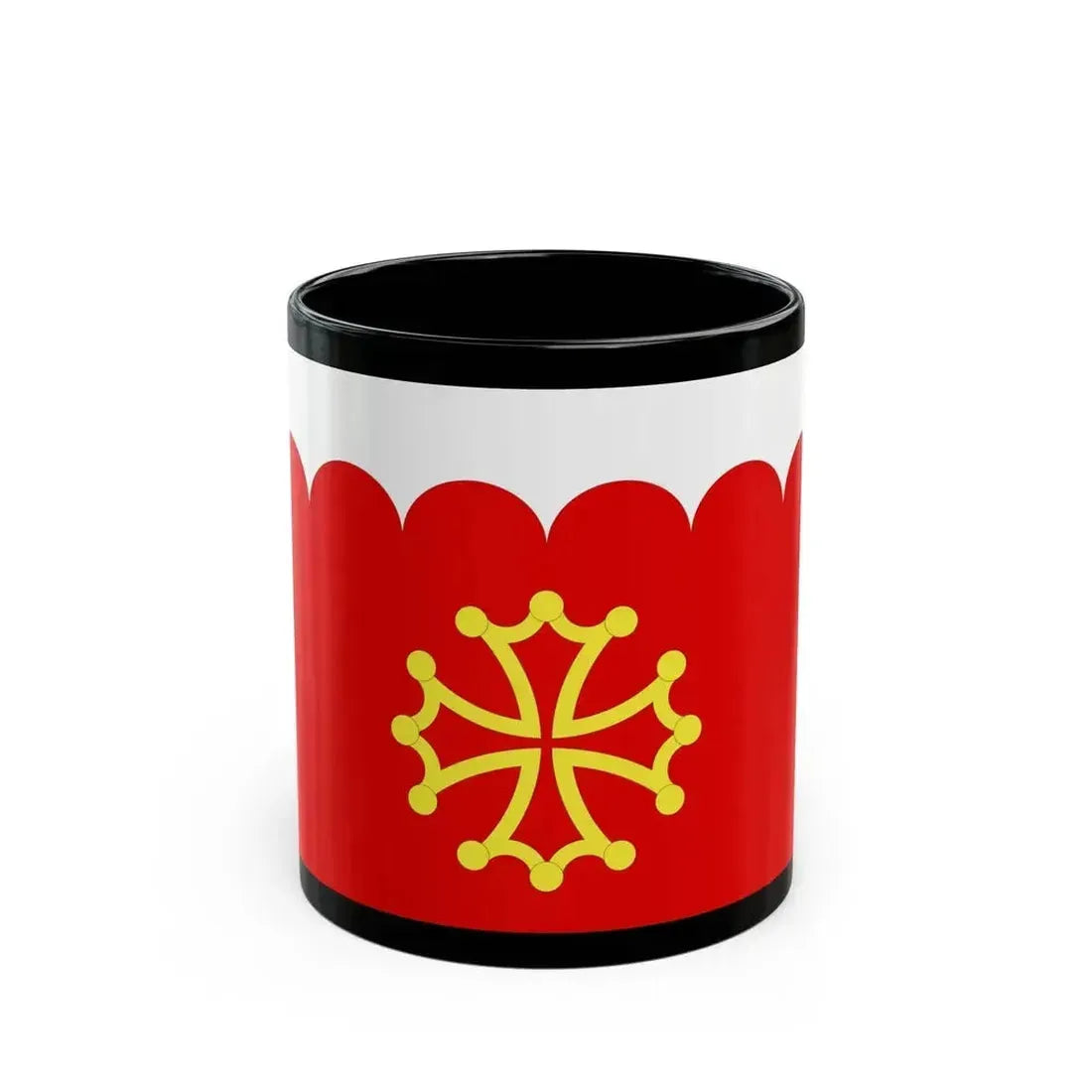 Flag of Gard France 2 - Black Coffee Mug 11oz - Go Mug Yourself