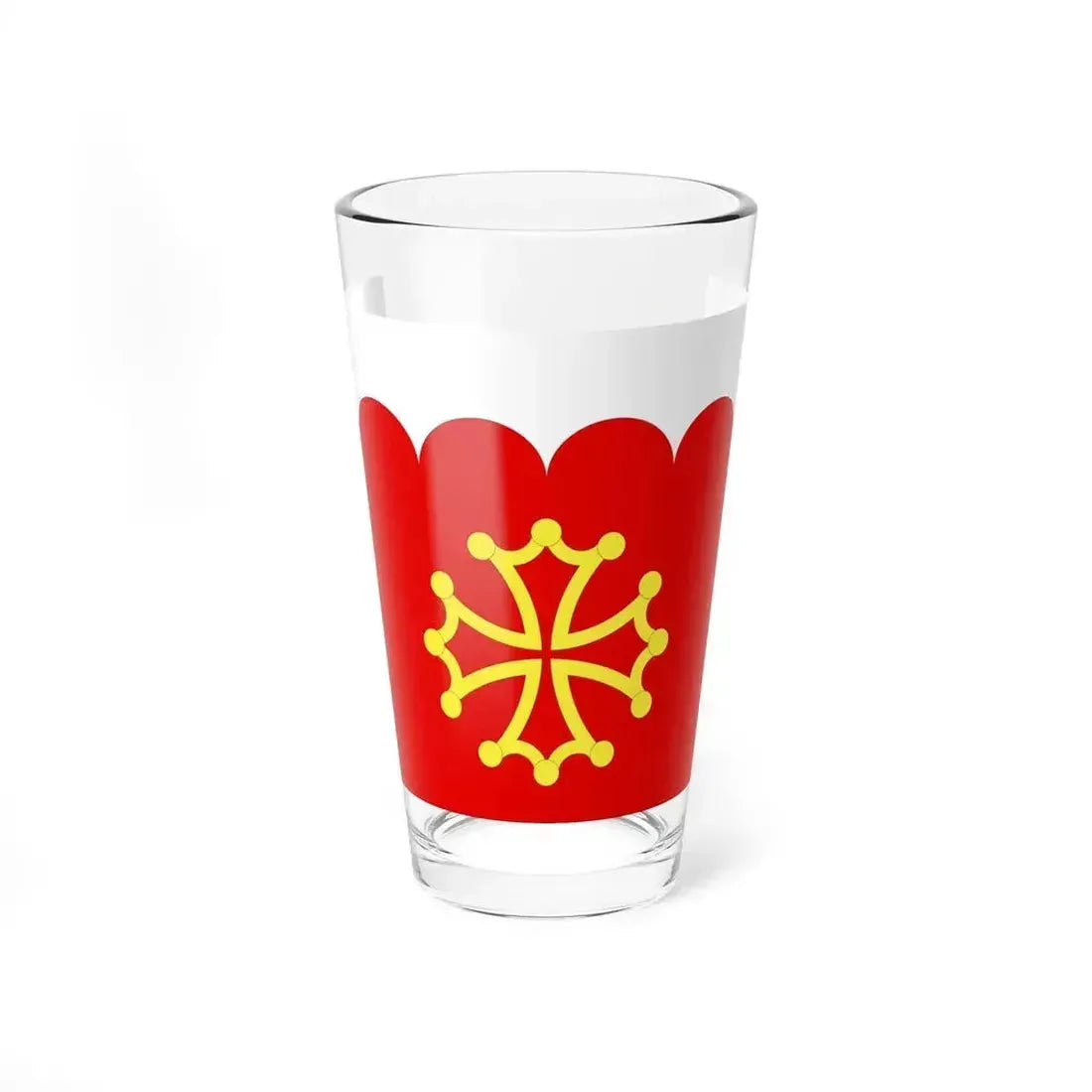 Flag of Gard France 2 - Pint Glass 16oz 16oz - Go Mug Yourself