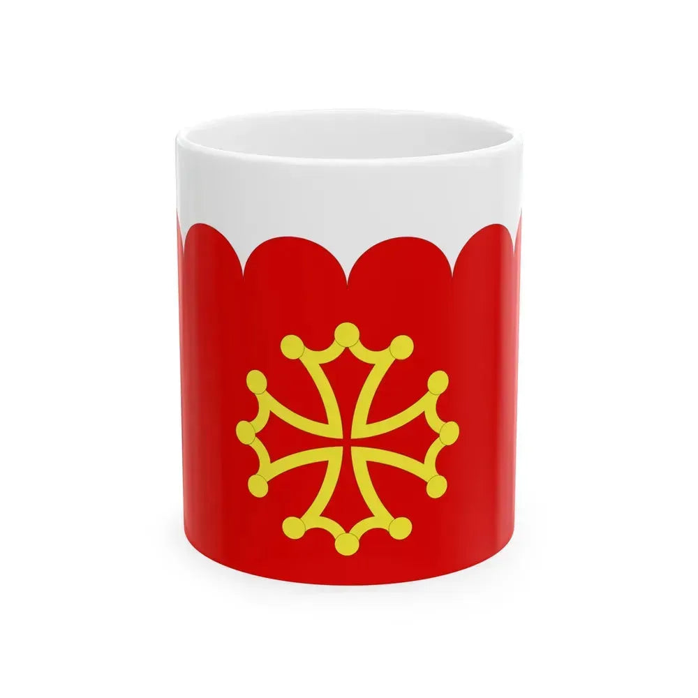 Flag of Gard France 2 - White Coffee Mug 11oz - Go Mug Yourself