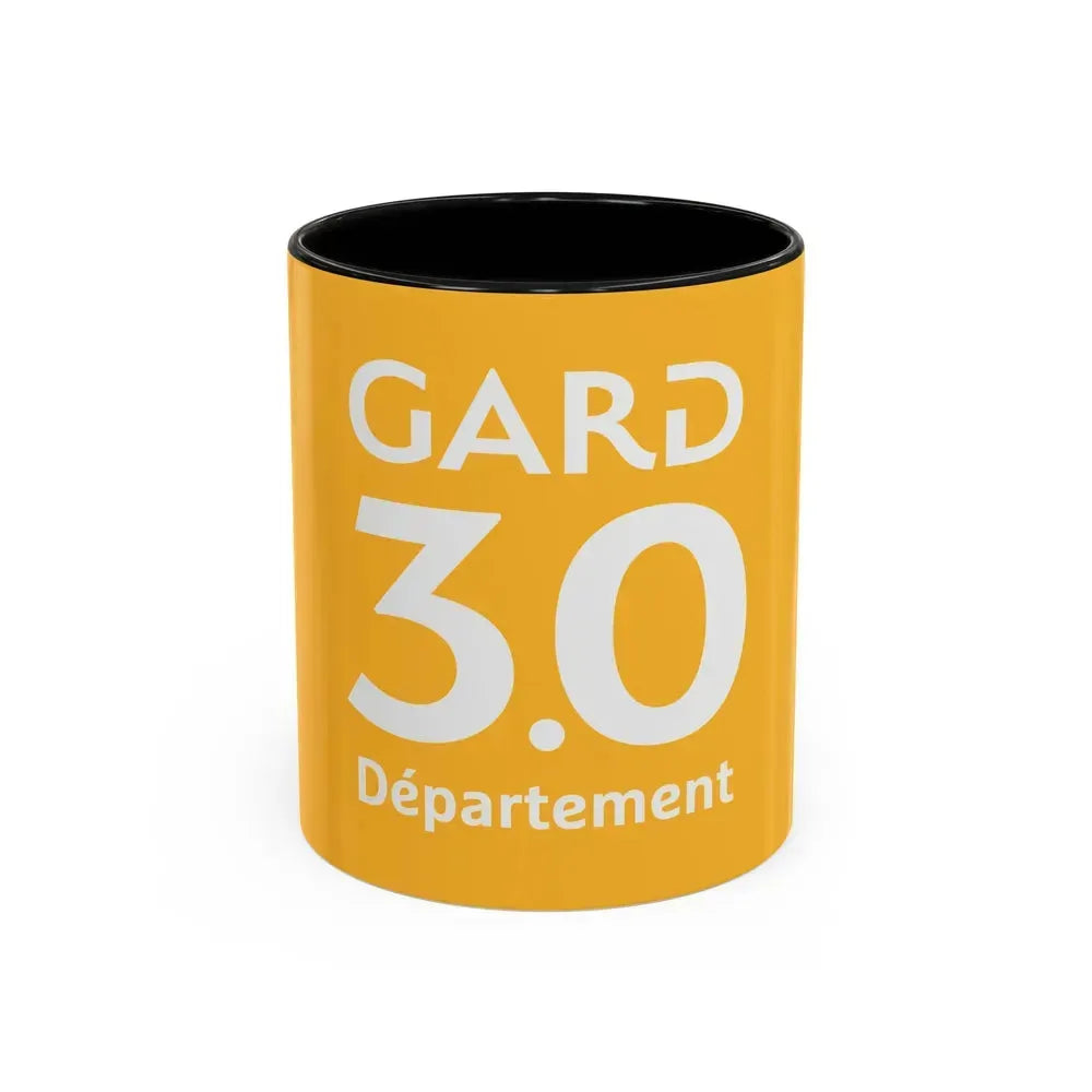 Flag of Gard France - Accent Coffee Mug 11oz Black - Go Mug Yourself
