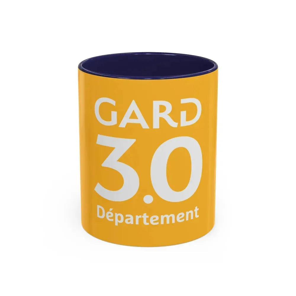 Flag of Gard France - Accent Coffee Mug 11oz Navy - Go Mug Yourself
