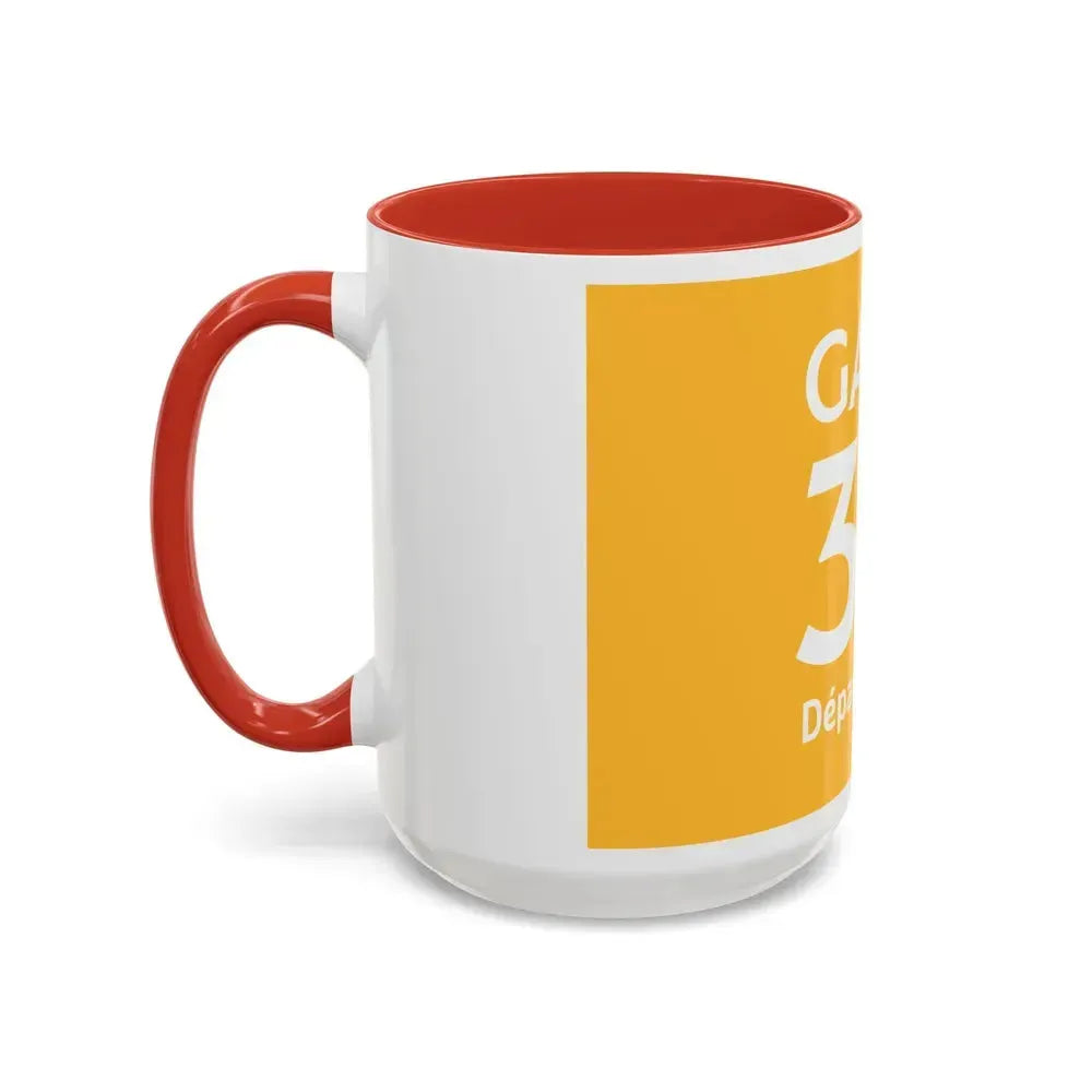 Flag of Gard France - Accent Coffee Mug - Go Mug Yourself