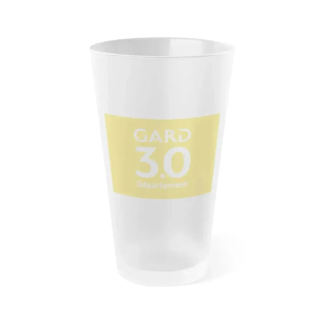 Flag of Gard France - Frosted Pint Glass 16oz 16oz Frosted - Go Mug Yourself
