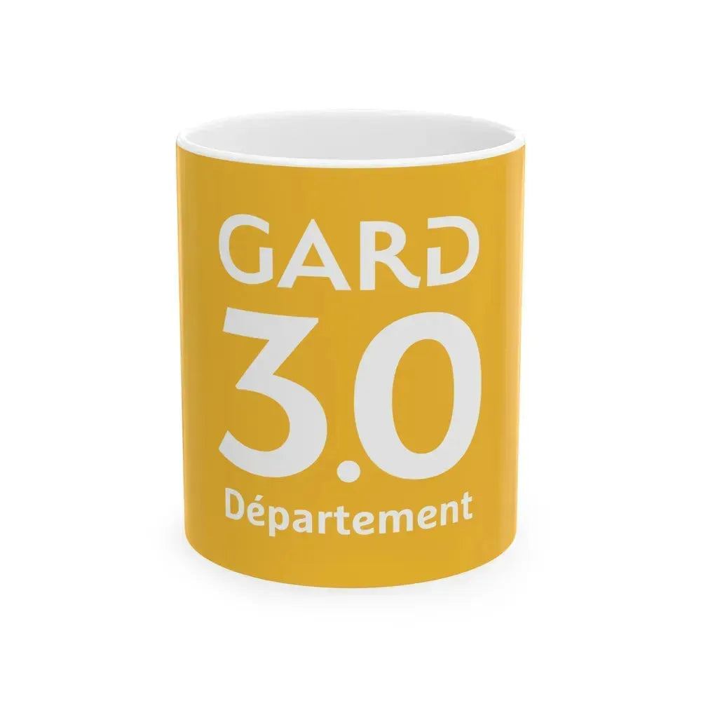 Flag of Gard France - White Coffee Mug 11oz - Go Mug Yourself
