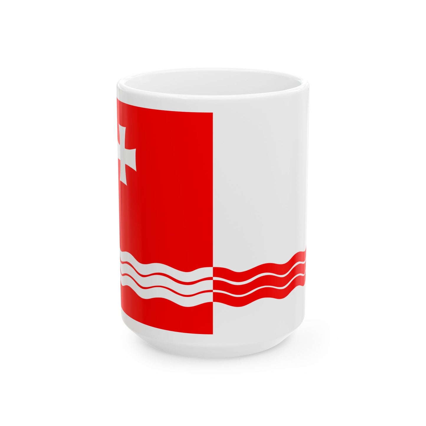 Flag of Gardabani Municipality (Georgia) White Coffee Mug-15oz-Go Mug Yourself