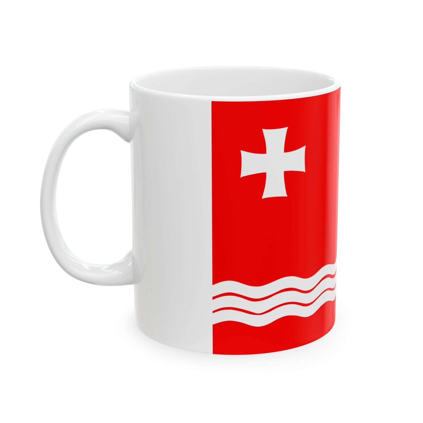 Flag of Gardabani Municipality (Georgia) White Coffee Mug-Go Mug Yourself