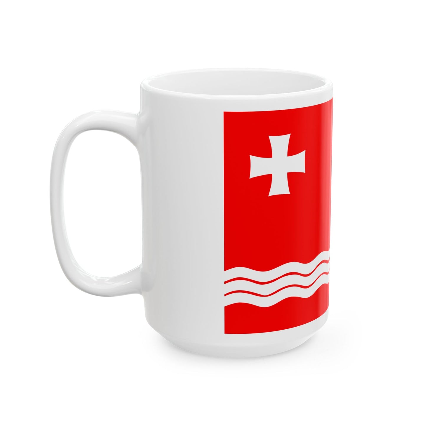 Flag of Gardabani Municipality (Georgia) White Coffee Mug-Go Mug Yourself