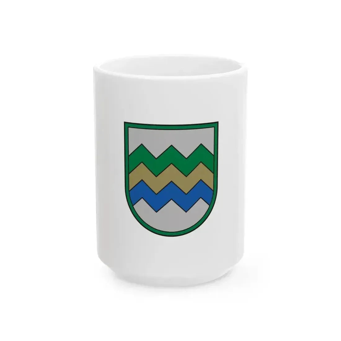 Flag of Garkalne Municipality (Latvia) White Coffee Mug 15oz - Go Mug Yourself