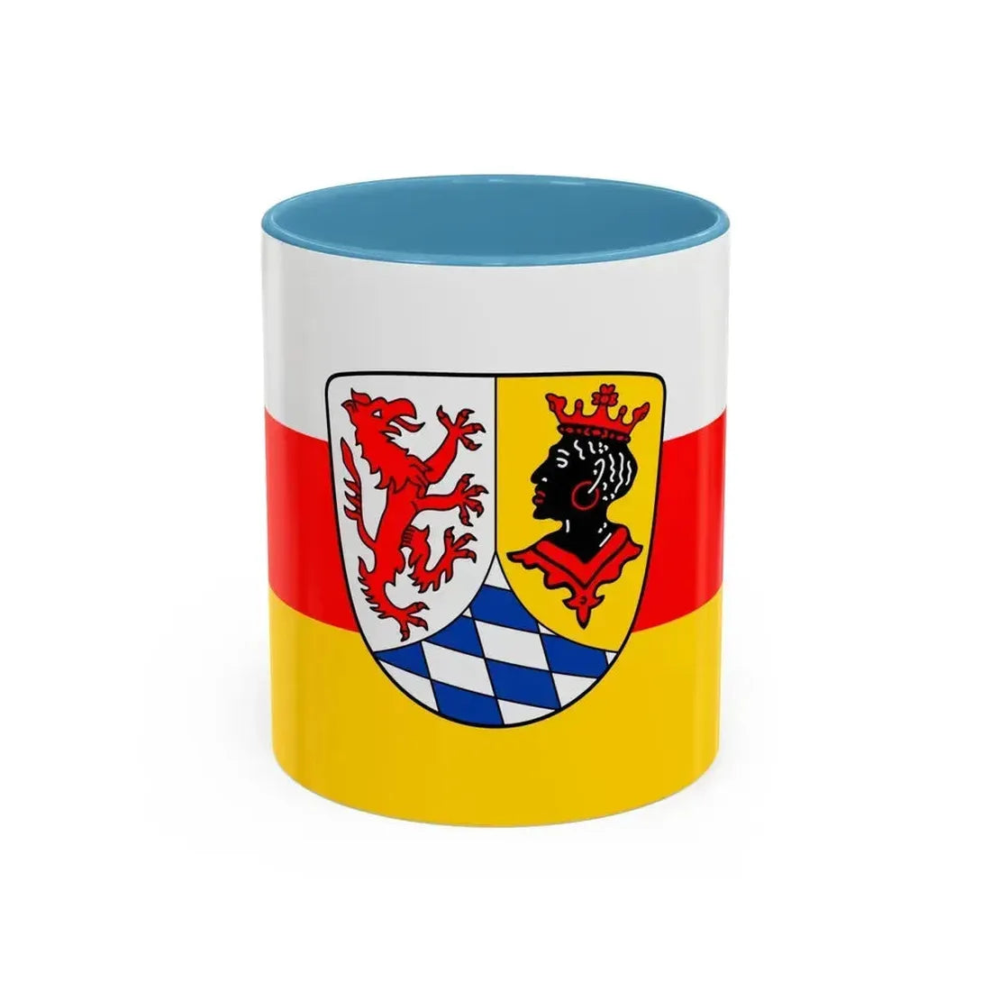 Flag of Garmisch Partenkirchen Germany - Accent Coffee Mug 11oz Light Blue - Go Mug Yourself