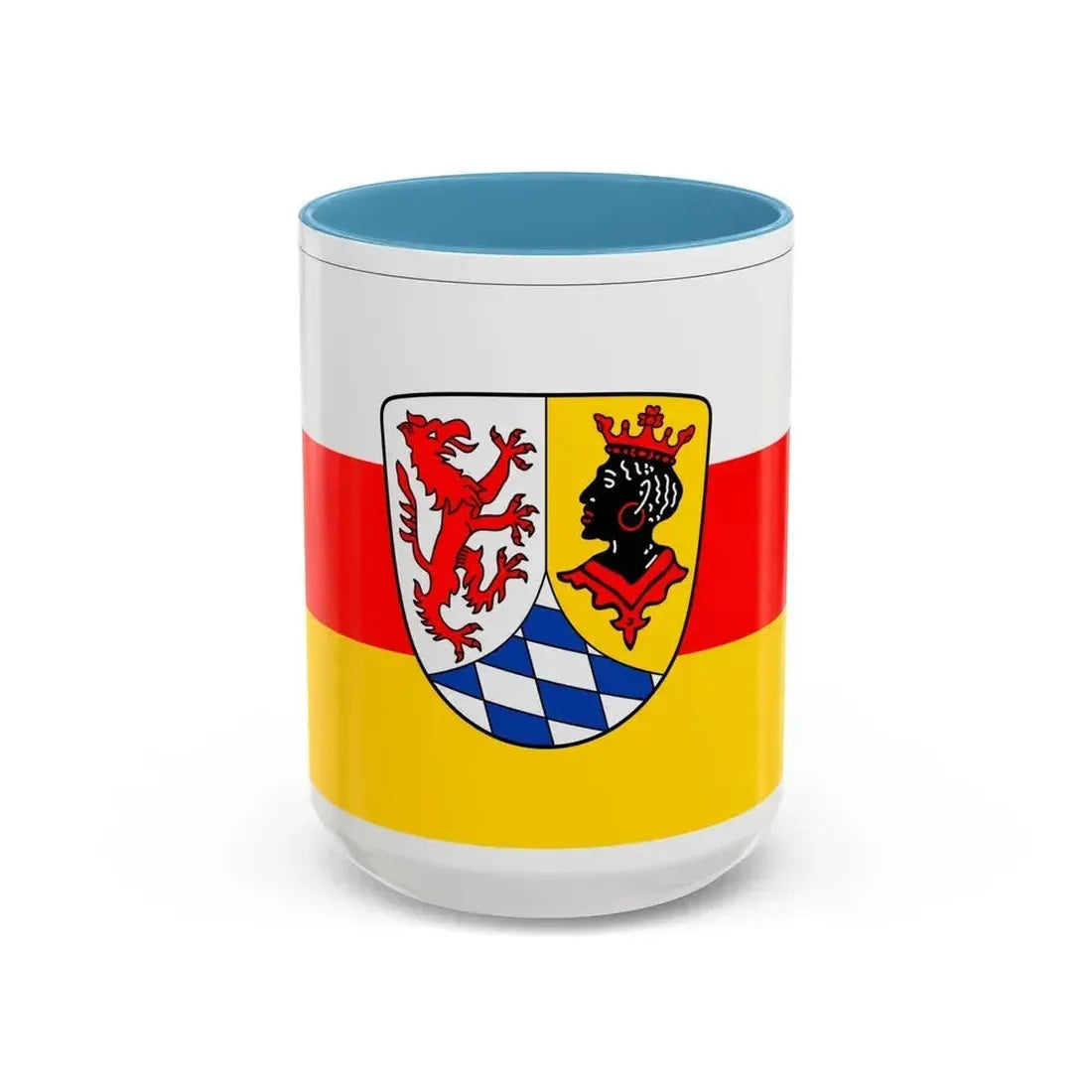 Flag of Garmisch Partenkirchen Germany - Accent Coffee Mug 15oz Light Blue - Go Mug Yourself