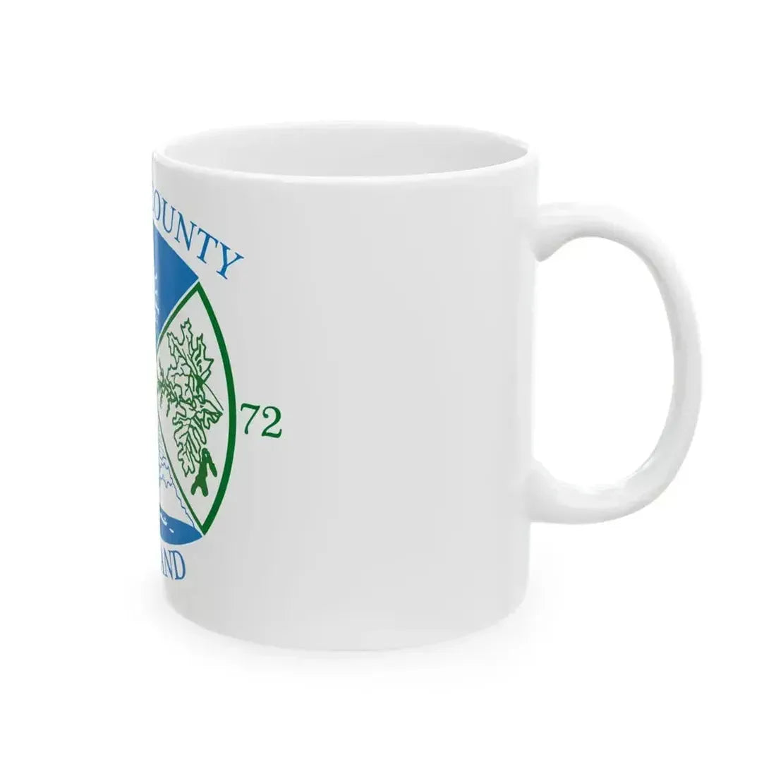 Flag of Garrett County Maryland (United States) White Coffee Mug - Go Mug Yourself