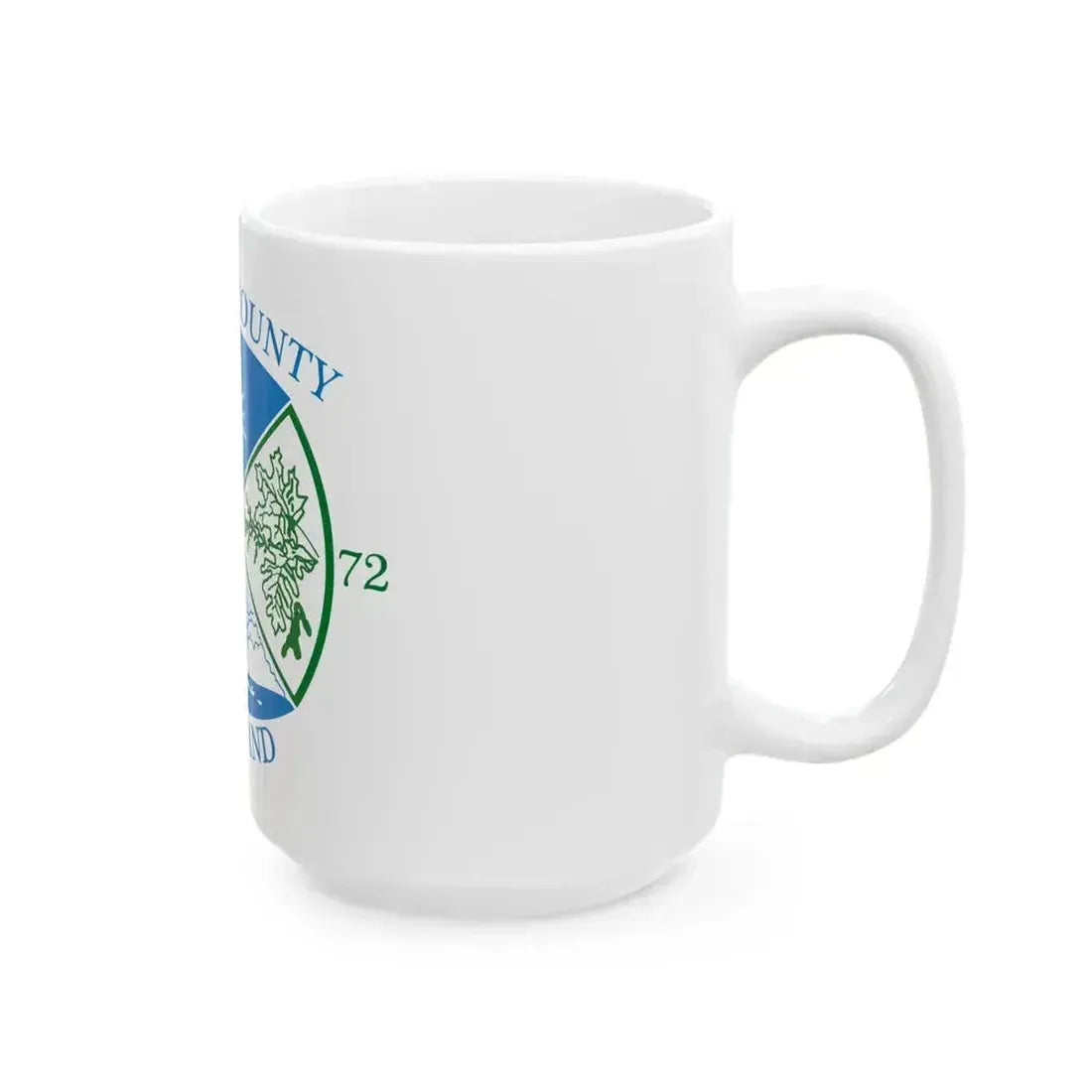 Flag of Garrett County Maryland (United States) White Coffee Mug - Go Mug Yourself