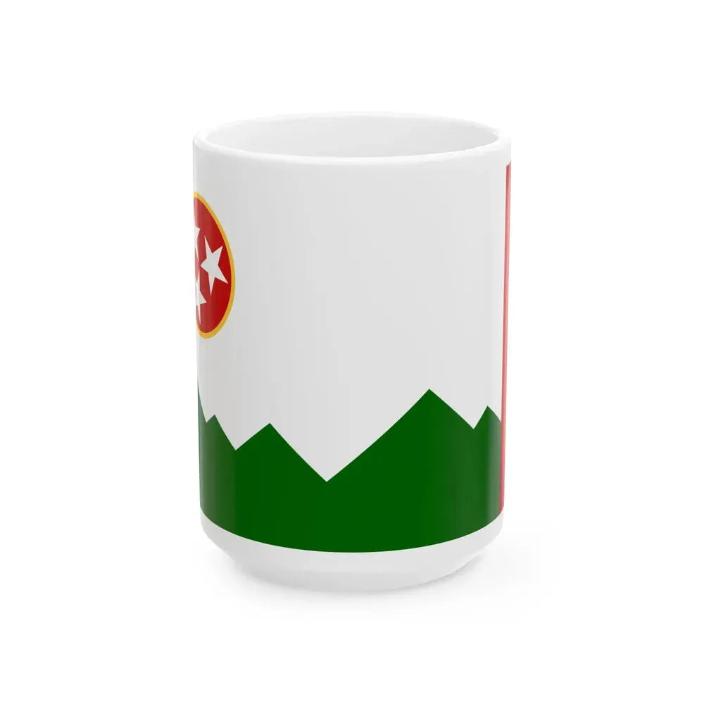 Flag of Gatlinburg Tennessee (United States) White Coffee Mug 15oz - Go Mug Yourself