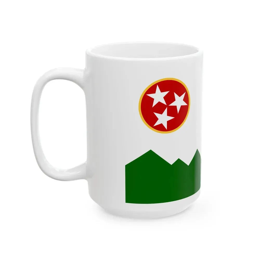 Flag of Gatlinburg Tennessee (United States) White Coffee Mug - Go Mug Yourself