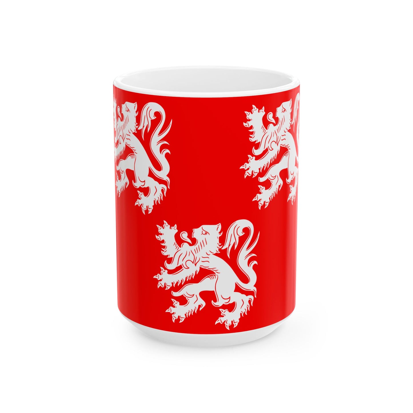 Flag of Gavere (Belgium) White Coffee Mug-15oz-Go Mug Yourself